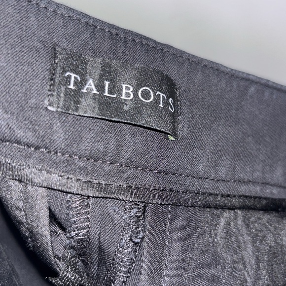 Talbots Chatham Pants Black Straight Leg Trousers Pull On Work Office Size 2 - Picture 3 of 6